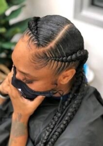 2 Goddess Cornrow (1 Hour)
