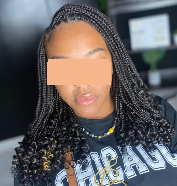 Knotless Braids Shoulder